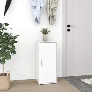 Berkfield Shoe Cabinet White 32x35x70 cm Engineered Wood