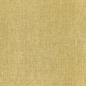 Galerie Precious Ochre Metallic Canvas Wallpaper Roll