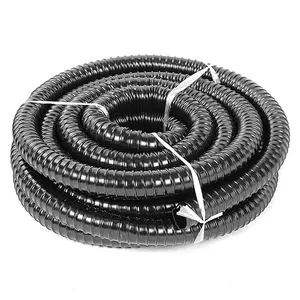 32mm Black Pond Corrugated Flexible Hose Pipe,5m Roll