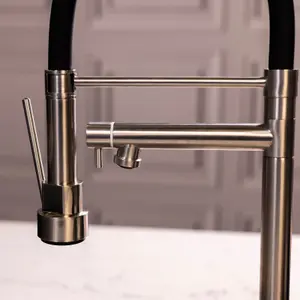 flode Mang Multi Use Kitchen Mixer Tap Brushed Steel