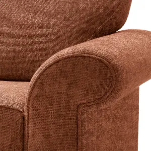 Ingrid 2 Seater Sofa in Burnt Orange