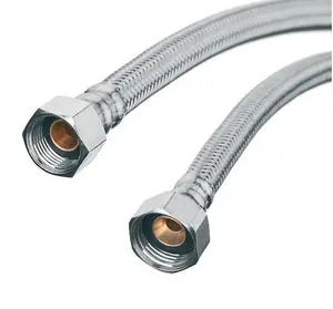 Invena 80cm 3/8 x 3/8 Flexi Flexible Kitchen Basin MonoBloc Tap Connector Hose Pipe