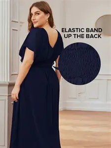 Ever-Pretty Elegant Navy Blue Concert Dress Polyester