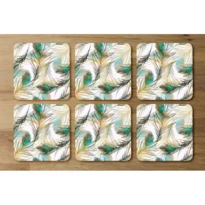 Square 6 Piece Coaster Set (Set of 6)