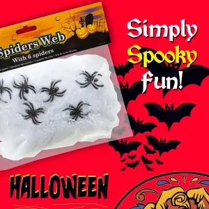 Jumbo Spiders Web with Spiders, Spiders Web, Halloween Decorations