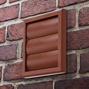 Plastic Gravity Shutter - 150mm - Terracotta