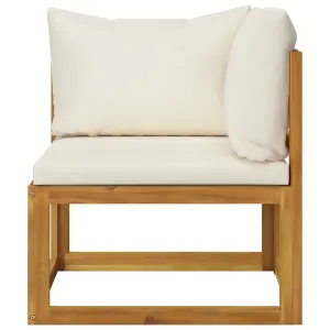 2-seater Garden Bench with Cream White Cushions (UK/IE/FI/NO only)