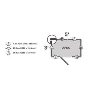 Overlap Pressure Treated 5 x 3 Apex Shed - No Window No