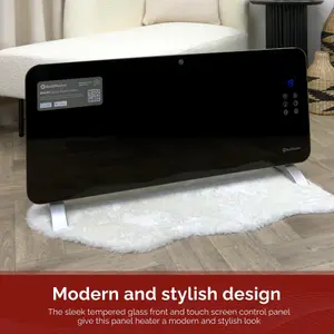 Rediffusion Smart Glass Panel Heater 2000W Black