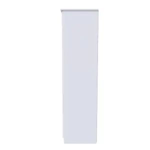 Harrow Triple Mirror Wardrobe in White Gloss (Ready Assembled)