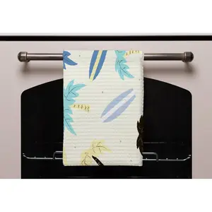 Surf Boards and Palm Trees Tea Towel (Set of 3)