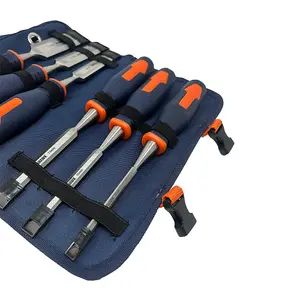 Tomahawk 6pc Chisel Set in a Tool Roll - 6mm, 10mm, 13mm, 19mm, 25mm and 32mm