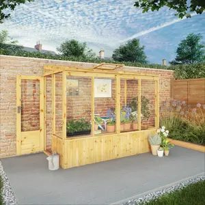 Mercia 8 x 4ft Premium Lean Too Greenhouse Yes