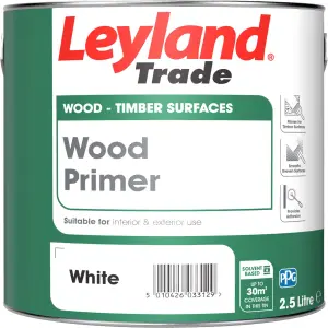 Leyland Trade White Wood Primer, 2.5L