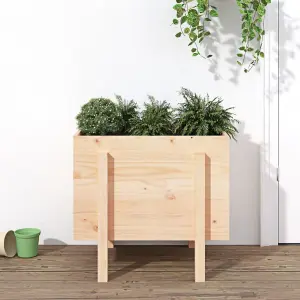 Berkfield Garden Planter 62x50x57 cm Solid Wood Pine