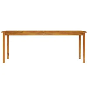 Berkfield Garden Table 200x100x74 cm Solid Wood Acacia