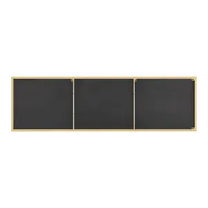 Alcantera Rectangle Metal Frame Wall Mirror Simple and Elegant Modern Design Gold / 170cm H x 50cm W