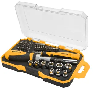 Tolsen Tools Socket & Bits Set 42Pc