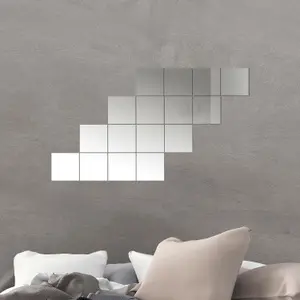 Walplus Square Mirror Wall Art 16pcs