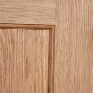 4 panel Unglazed Victorian Internal Oak Door, (H)1981mm (W)762mm (T)44mm