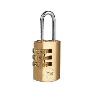 Yale Brass Combination Padlock 22m - Y150B/22/120/1