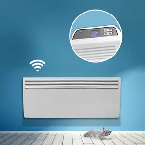 Devola 2400W Wifi Enabled Eco Electric Panel Heater, Works with Alexa, Energy Efficient with Timer, Wall Mounted & Floor Stand