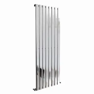 Right Radiators 1800x544 mm Vertical Single Flat Panel Designer Radiator Chrome