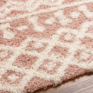 NOUR Boho Shaggy Area Rug 200 x 290 cm