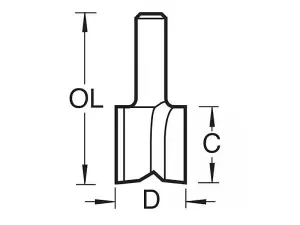 Trend 5/1 x 1/4 TCT Hinge Recessor 12.7 x 19mm