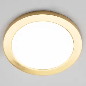 Litecraft Brass Magnetic Bezel For 18W Darly Bathroom Flush Ceiling Light