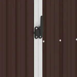 Berkfield Garden Shed Brown 87x98x159 cm Galvanised Steel