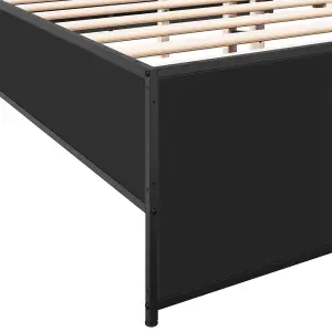 Berkfield Bed Frame without Mattress Black 140x200 cm