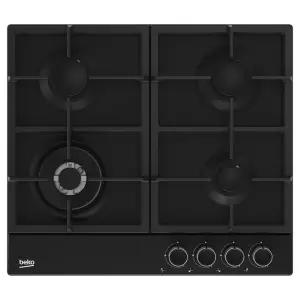 Beko HQBAW64225SB 58cm Gas Hob - Black