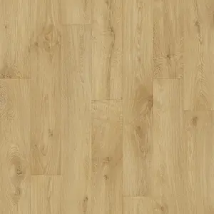 Beige Modern Wood Effect Anti-Slip Vinyl Flooring for Home, Shops, Offices, 3.0mm Thick Vinyl Sheet-5m(16'4") X 4m(13'1")-20m²