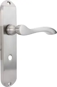 Sandleford Wentworth Door Handle Bathroom Lever Set - Brushed Nickel