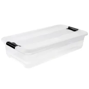 Keeeper Crystal Box 33 Litre with Lid - Transparent