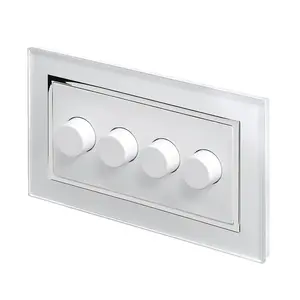 Crystal CT 4G Rotary LED Dimmer Switch 2 Way Black White