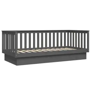 Berkfield Day Bed Grey 80x200 cm Solid Wood Pine