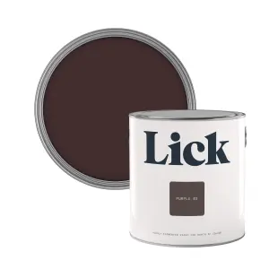 Lick Purple 03 Eggshell Emulsion paint, 2.5L