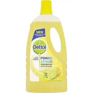 Dettol Power and Fresh Floor Cleaner Lemon, 1L