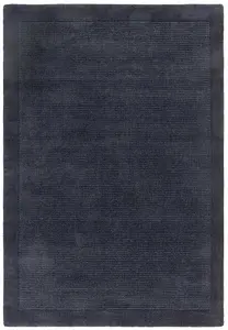 York Navy Blue Colour Plain Wool Tufted Rug Rug 160x230cm for the