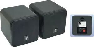 E-Audio B406A 4" Mini Hi-Fi Speakers, Black