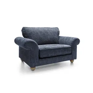 Ingrid Collection Cuddle Chair in Dark Blue