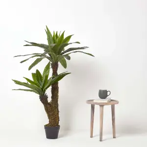 Homescapes Artificial Bird's Nest Fern in Pot, 120 cm Tall