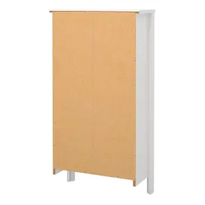 Madrid Shoe Cabinet 2 Flap Door White