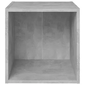 Berkfield TV Cabinets 4 pcs Concrete Grey 37x35x37 cm Engineered Wood