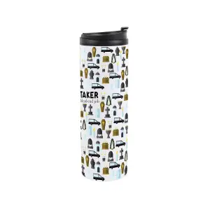 Undertaker Travel Mug - Novelty Funeral Director Gift Stainless Steel Vacuum-Sealed Double-Walled Hot/Cold Drinks Travel Flask