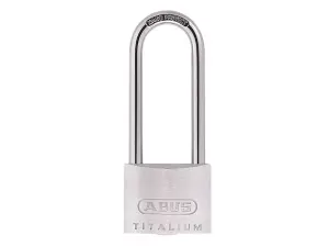 ABUS Mechanical 80TI/40mm TITALIUM™ Padlock 40mm Long Shackle Carded