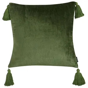 Set of 2 Cushions HIZZINE Velvet 45 x 45 cm Solid Green