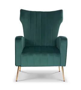 Velvet Emerald Green Talia Accent Chair